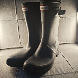 HUNTER Charcoal Rain Boots